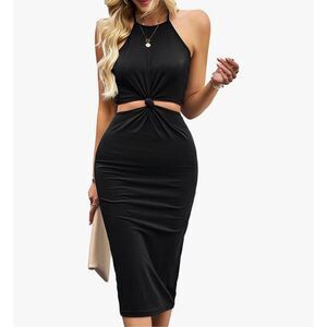 Cutout Knotted Dress